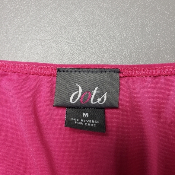 3/$15 dots pink stretchy halter top women's size medium - Picture 7 of 9